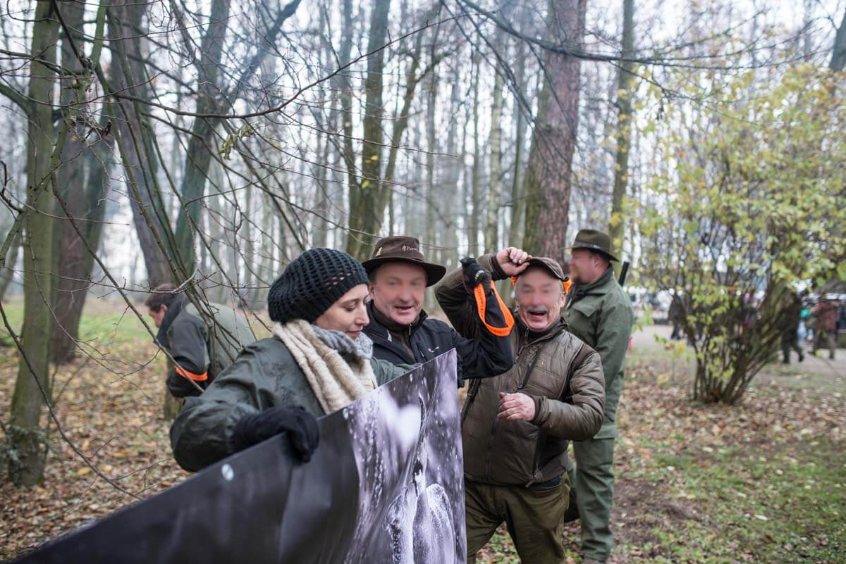 Blokada polowania. Fot. Jakub Szafrański, 2017