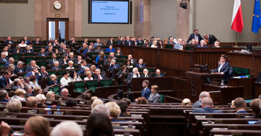 Wystąpienie Beaty Szydło w Sejmie