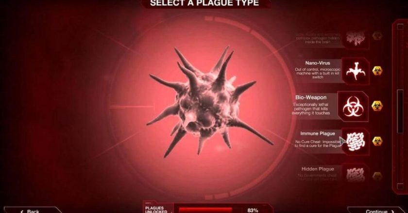 Ekran z gry Plague Inc. Fot. Ndemic Creations