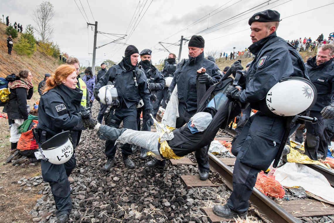 Hambach, 27-28 listopada 2018. Fot. Ende Gelände