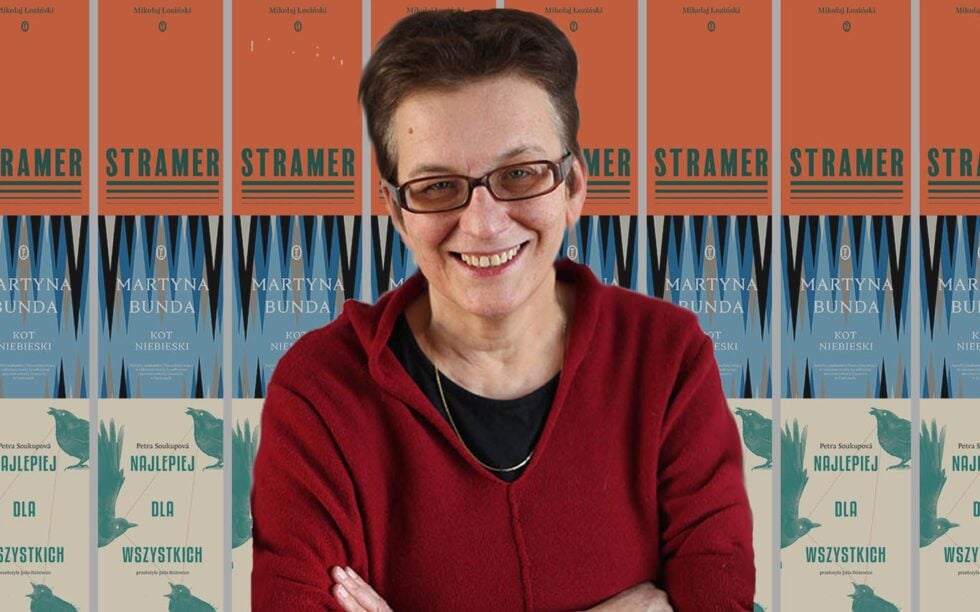 kina czyta kot niebieski stramer