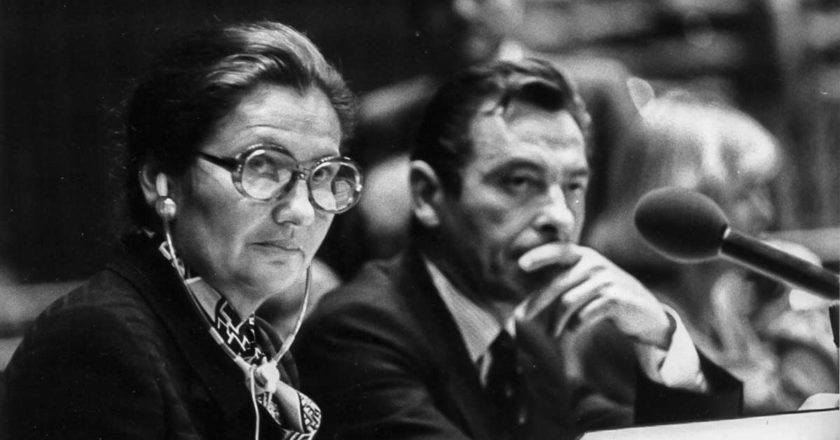 Simone Veil w Parlamencie Europejskim rok 1979, fot. Claude Truong-Ngoc