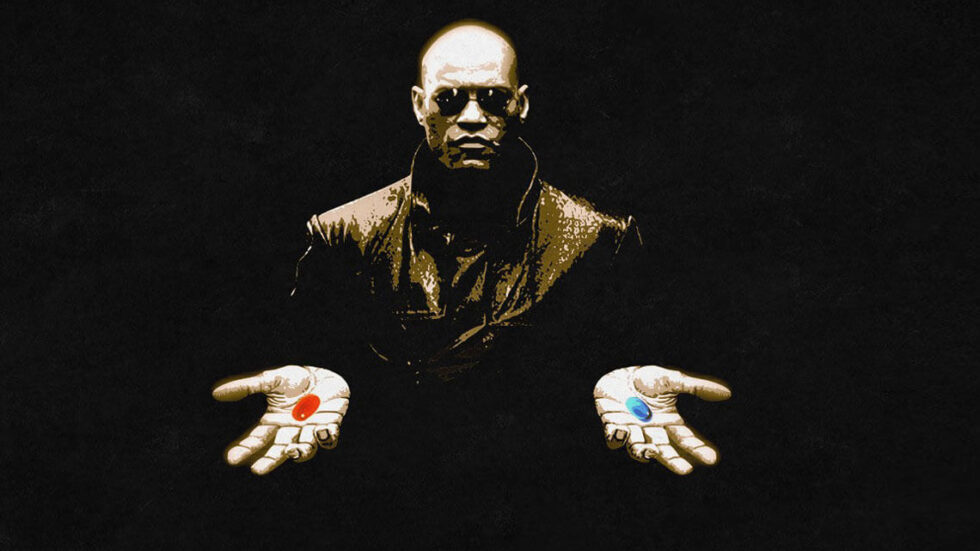 Kadr z filmu "Matrix". Fot. za shamelesspride.com
