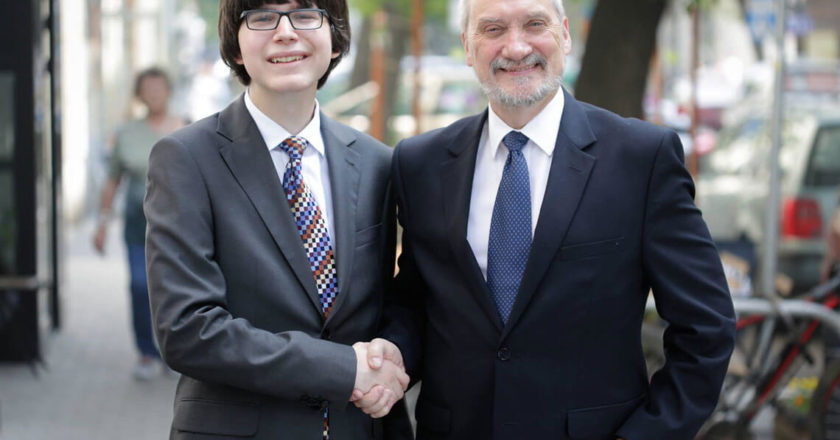 Edmund Janniger i Antoni Macierewicz. Fot. Rutgers Council on Public and International Affairs.