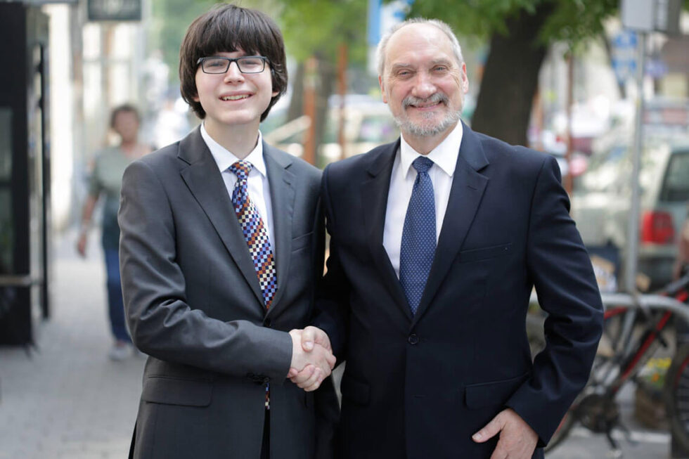 Edmund Janniger i Antoni Macierewicz. Fot. Rutgers Council on Public and International Affairs.
