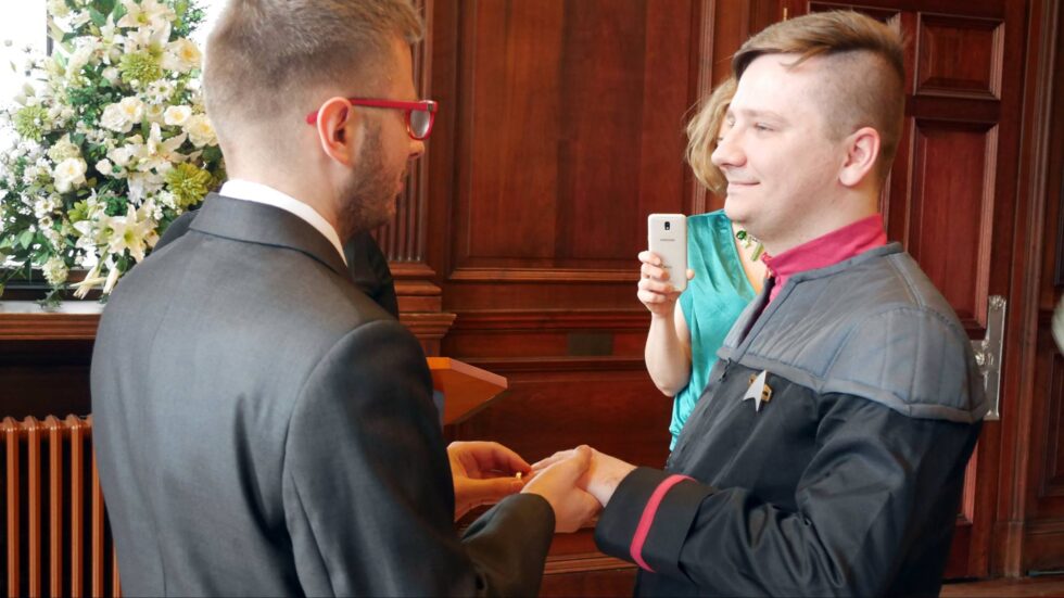 Adam Ostolski i Bartłomiej Kozek, 2017 rok, Edynburg.