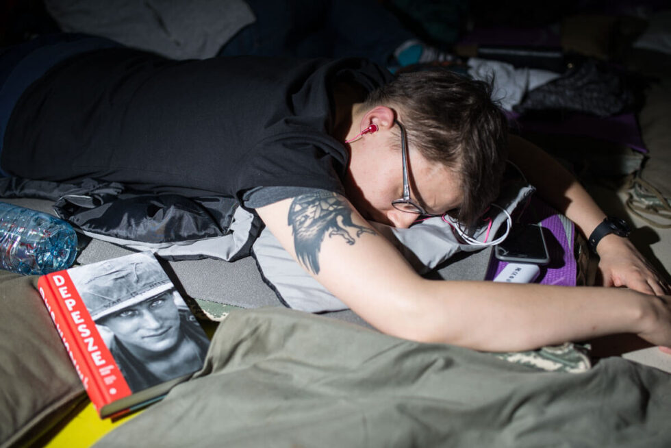 Protest lekarzy rezydentów. Październik 2017. Fot. Jakub Szafrański.