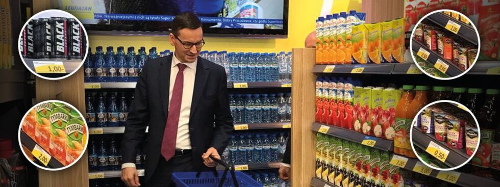 „Wszystko za 2 zł”. Mateusz Morawiecki na zakupach. Źródło: twitter.com/GPtygodnik