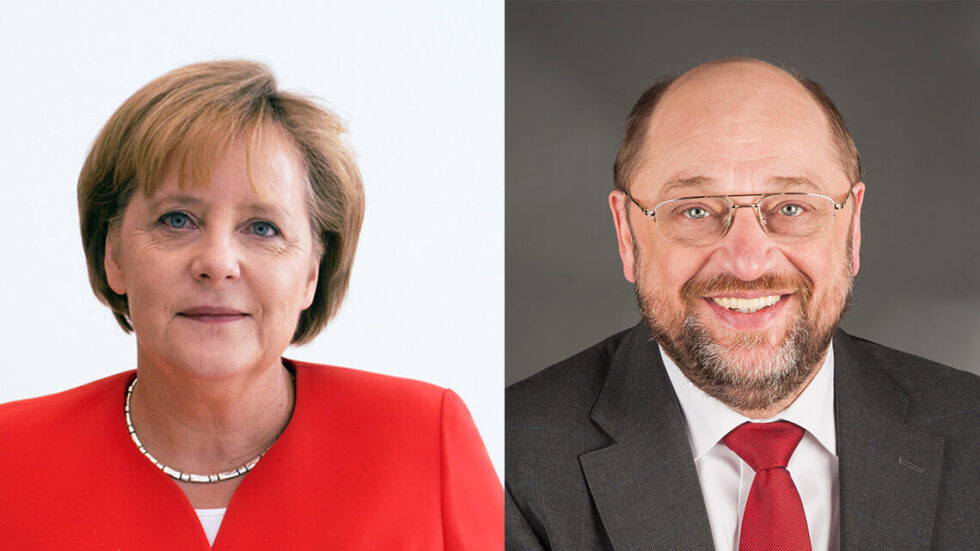Angela Merkel i Martin Schulz. Fot. Wikimedia Commons