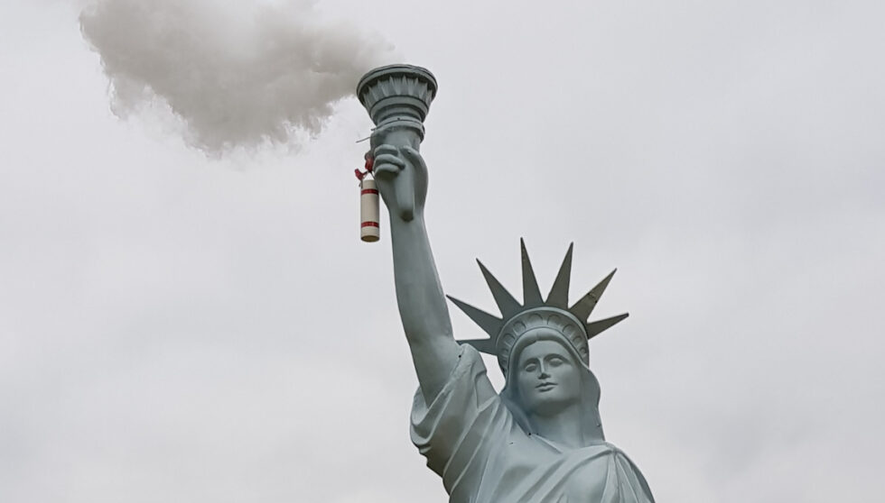 „Freedom to pollute” Jens Galschiøt. Fot: Małgorzata Tracz