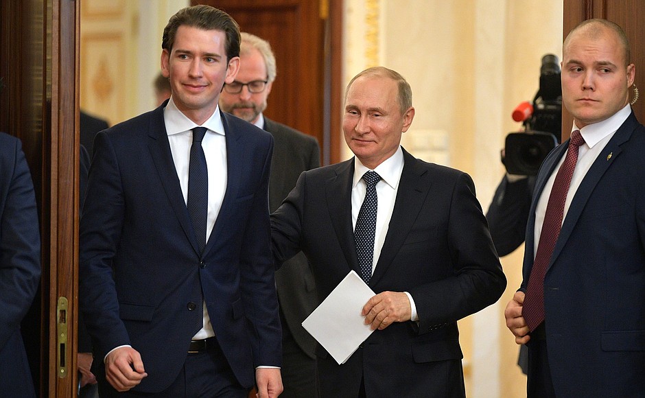 Sebastian Kurz i Wladimir Putin. Fot. Kremlin.ru