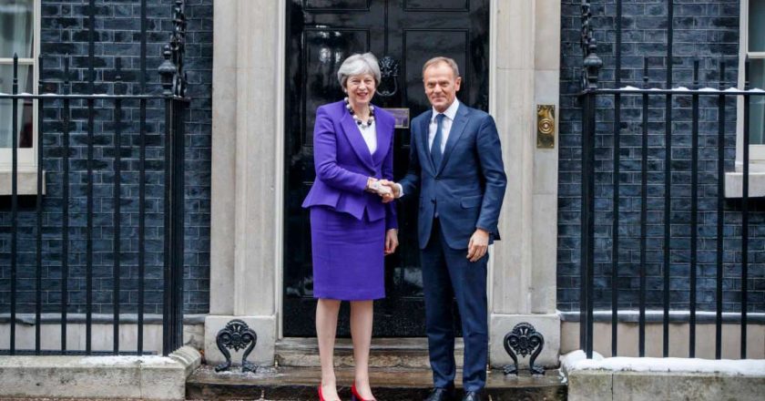 Theresa May, Donald Tusk