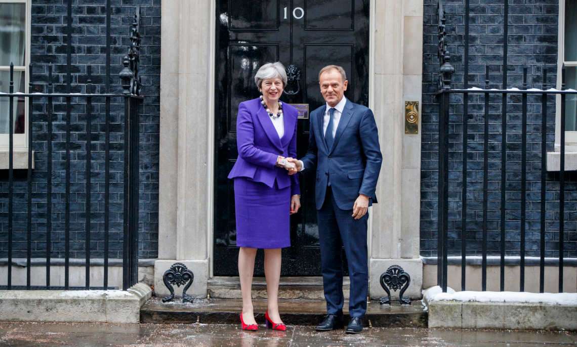 Theresa May, Donald Tusk