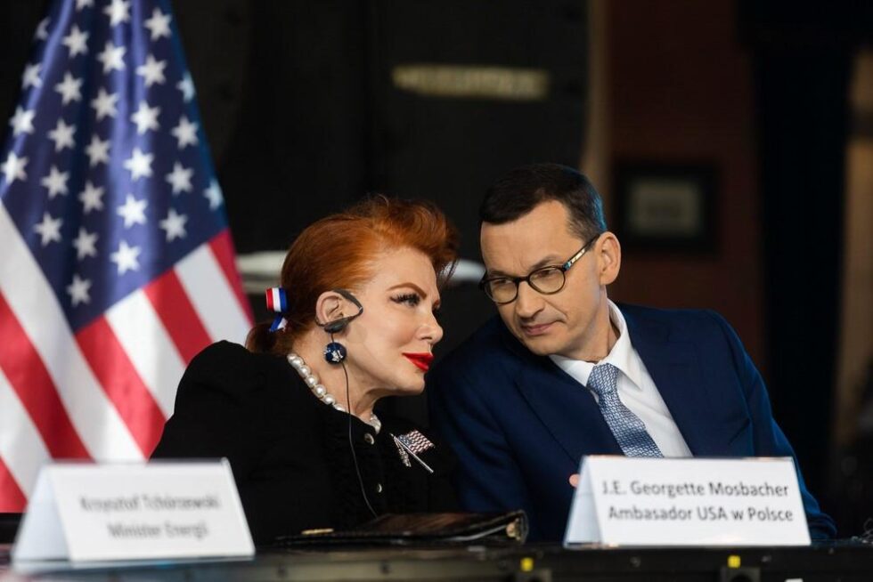 Georgette Mosbacher, Mateusz Morawiecki. Fot. Adam Guz / KPRM