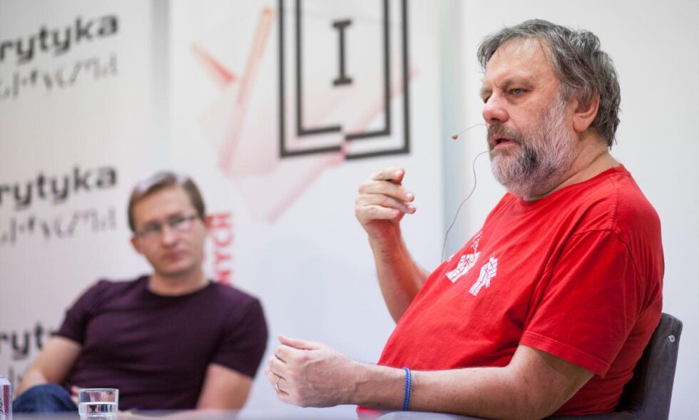 Slavoj Žižek na spotkaniu w Krytyce Politycznej. Fot. Maciej Komorowski