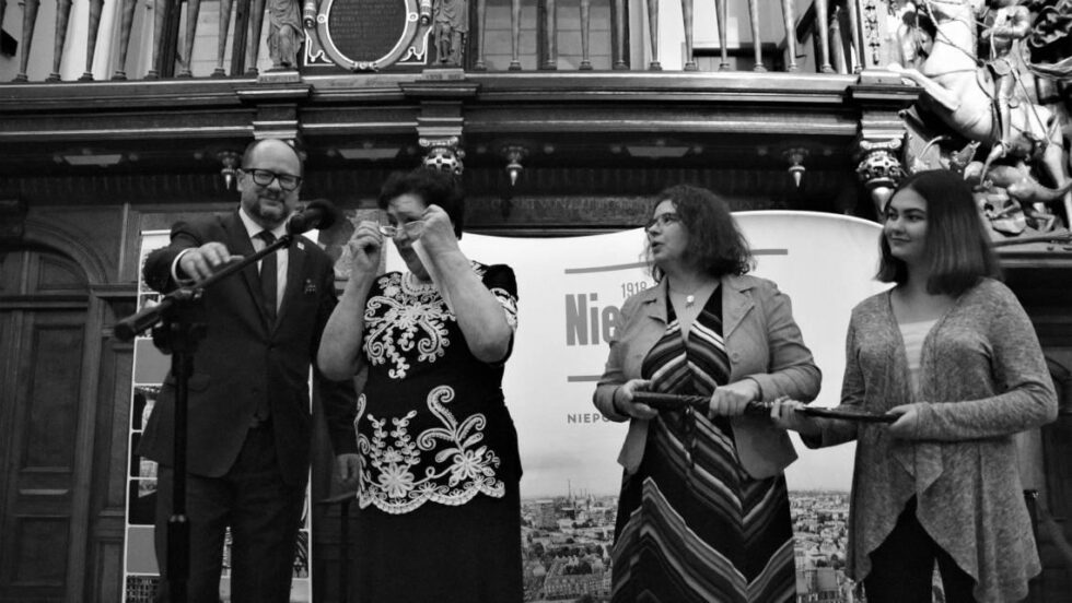 Prezydent Adamowicz przekazał kobietom klucz do miasta, 28 listopada 2018, Dwór Artusa w Gdańsku. Fot. Pamela Palma Zapata