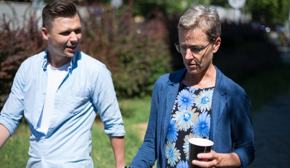 Dawid Krawczyk i Kate Brown, fot. Jakub Szafrański