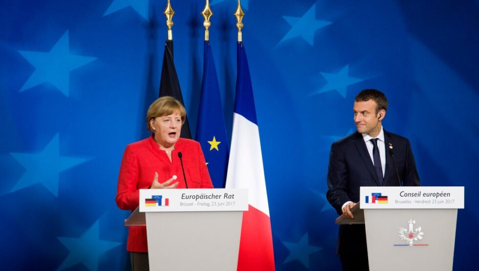 Angela Merkel, Emmanuel Macron