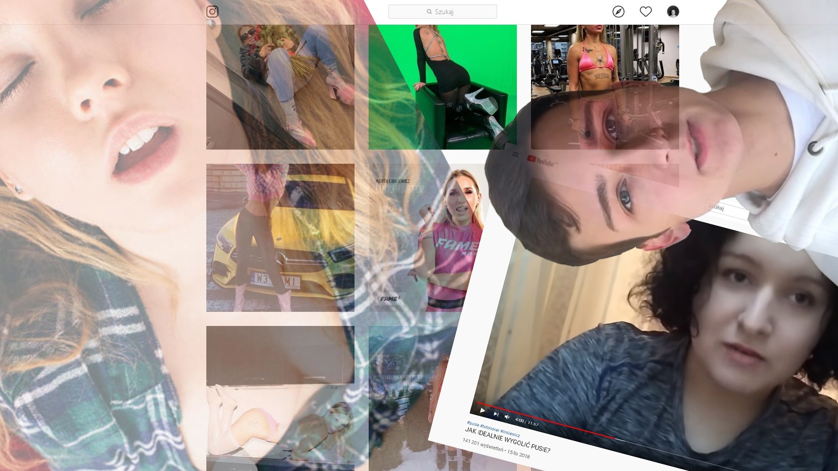 Fot. Kitty Tease, Totohoker, Maksym Wołczyk, Linkimaster/Instagram, Youtube. Fotoedycja KP.