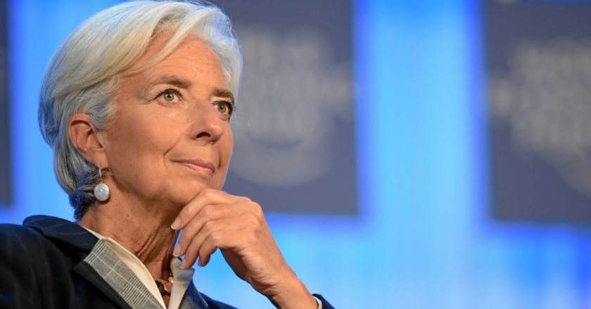 DAVOS/SWITZERLAND, 25JAN13 - Christine Lagarde, Managing Director, International Monetary Fund (IMF), Washington DC; World Economic Forum Foundation Board Member reflects during the session 'Women in Economic Decision-making' at the Annual Meeting 2013 of the World Economic Forum in Davos, Switzerland, January 25, 2013. 

Copyright by World Economic Forum

swiss-image.ch/Photo Michael Wuertenberg