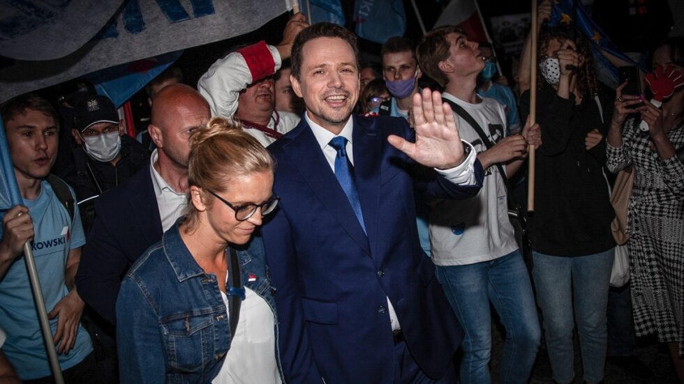 Rafał Trzaskowski po debacie w TVP. Fot. Dawid Krawczyk