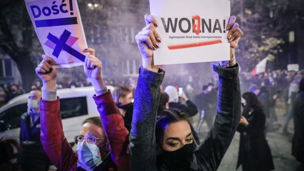 Protest w Warszawie, 22 października 2020. Fot. Monika Bryk