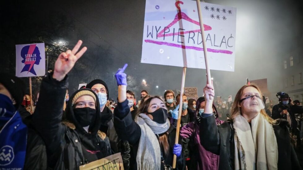 Protest w Warszawie, 22 października 2020. Fot. Monika Bryk