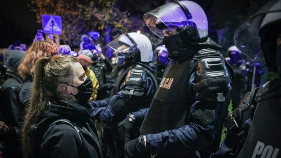 Protest w Warszawie, 22 października 2020. Fot. Monika Bryk