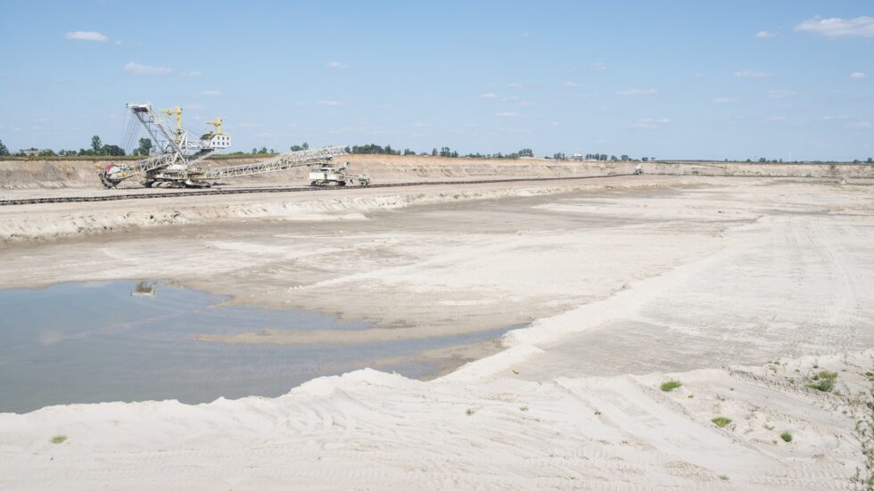 Wyrobisko kopalni Tomisłowice w Województwie Wielkopolskim. Fot. Jakub Szafrański