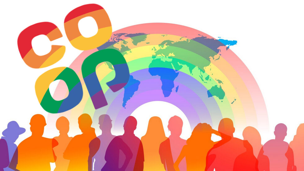 Międzynarodowym symbolem ruchy kooperatywnego jest tęcza. Fot. Pixabay.