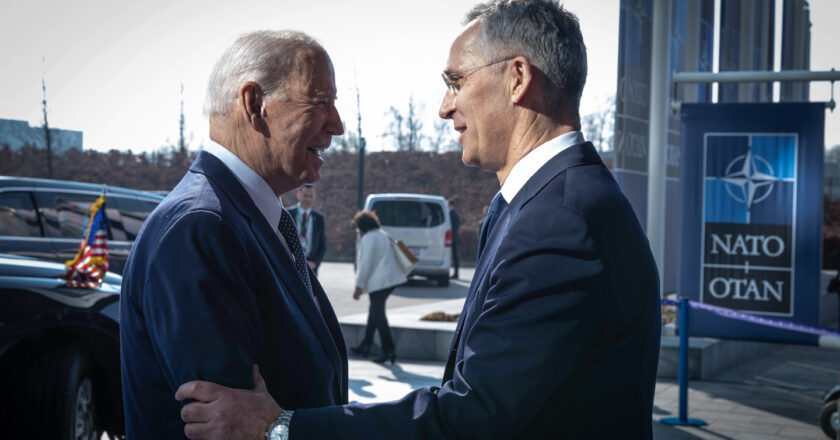 Prezydent USA Joe Biden i sekretarz generalny NATO Jens Stoltenberg Fot. NATO/flickr.com