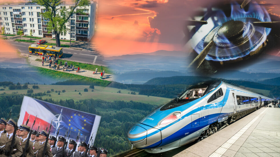 Obwarzanek uzbtojony kolaż