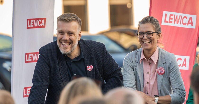 Adrian Zandberg i Magdalena Biejat. Fot. Klub Lewicy