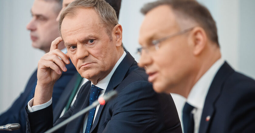 Donald Tusk na posiedzeniu rady gabinetowej. Fot. Krystian Maj/KPRM