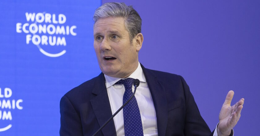 Keir Starmer na Światowym Forum Ekonomicznym w Davos, 2023 r. Fot. WEF / Benedikt von Loebell, CC BY-NC-SA 2.0