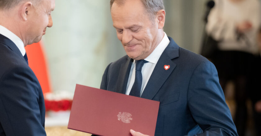 Donald Tusk i Andrzej Duda. Fot. Mateusz Włodarczyk/MRPiPS