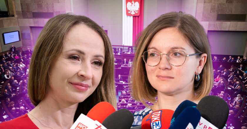 Agnieszka Dziemianowicz-Bąk i Paulina Matysiak. Fot. Monika Bryk, Klub Lewicy, ed. KP