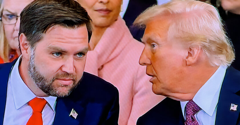 J.D Vance i Donald Trump podczas inauguracji. Fot. dburtoni/Flickr.com