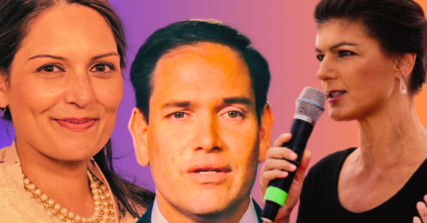 Priti Patel; Marco Rubio; Sahra Wagenknecht; Fot. Jay Allen/Crown Copyright; Thomas Hawk/Flickr; Fraktion Die Linke/Bundestag; Ed. KP