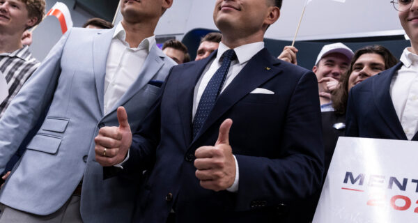 Spotkanie wyborcze Sławomira Mentzena