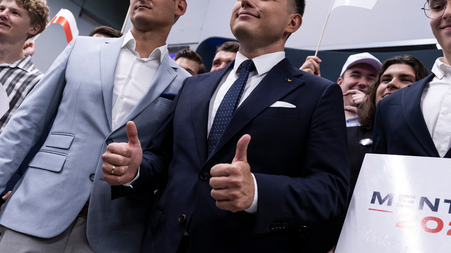 Spotkanie wyborcze Sławomira Mentzena