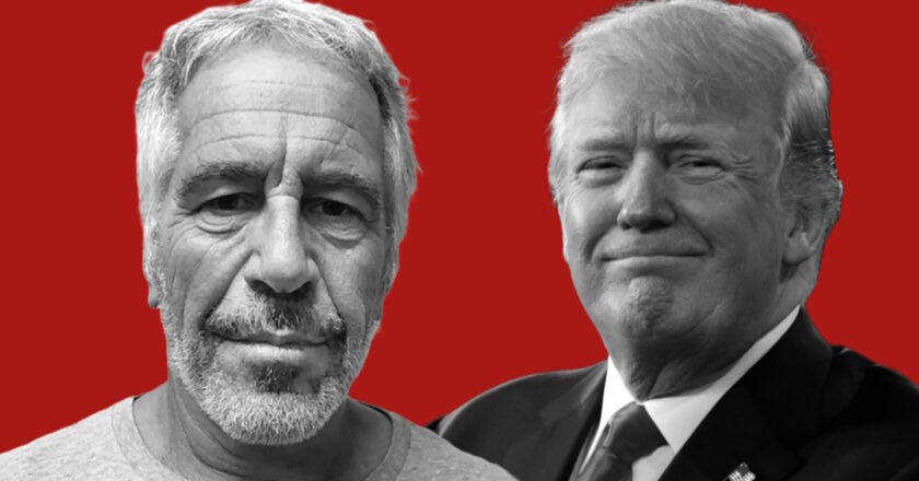 Jeffrey Epstein i Donald Trump. Fot. New York State Sex Offender Registry / Gage Skidmore. ed. KP