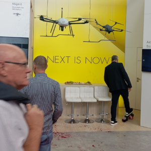 Akcja aktywistów na MSPO 2025 w Kielcach