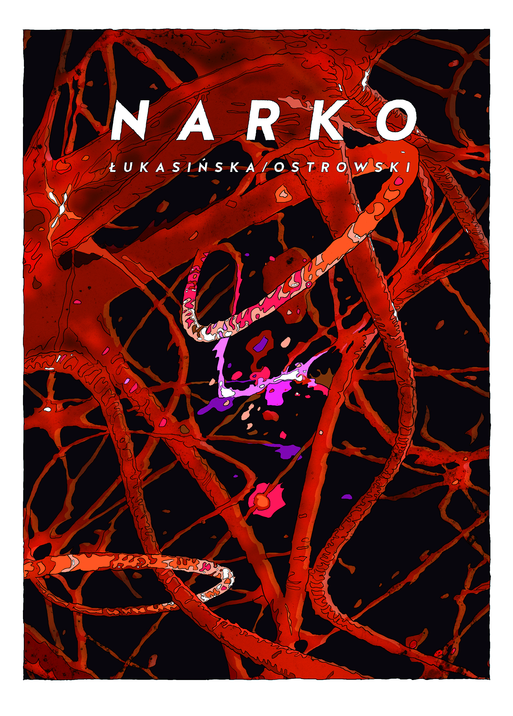 Okładka komiksu Narko Dana Łukasińska i Krzysztof Ostrowski