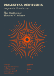 okładka książki "Dialektyka oświecenia. Fragmenty filozoficzne"