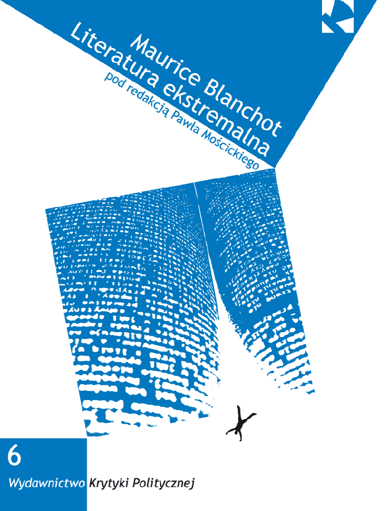 okładka książki "Maurice Blanchot - literatura ekstremalna"