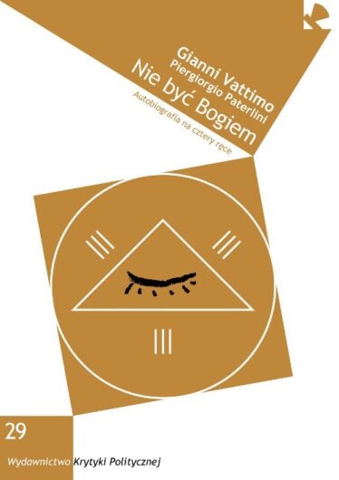 okładka ksiażki "Nie być Bogiem. Autobiografia na cztery ręce"