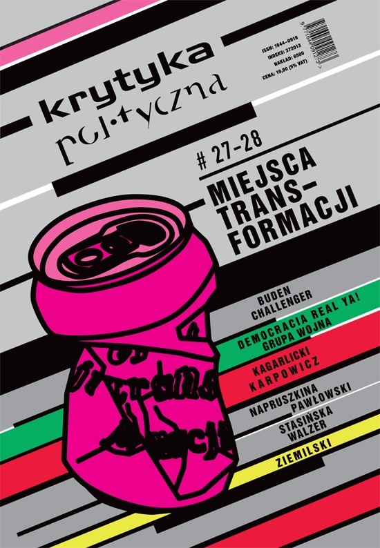 okładka pisma Krytyka Polityczna nr 27-28: Miejsca transformacji