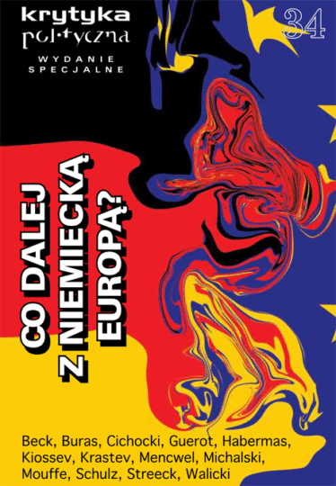 okładka pisma Krytyka Polityczna nr 34 wydanie specjalne: Co dalej z niemiecką Europą?