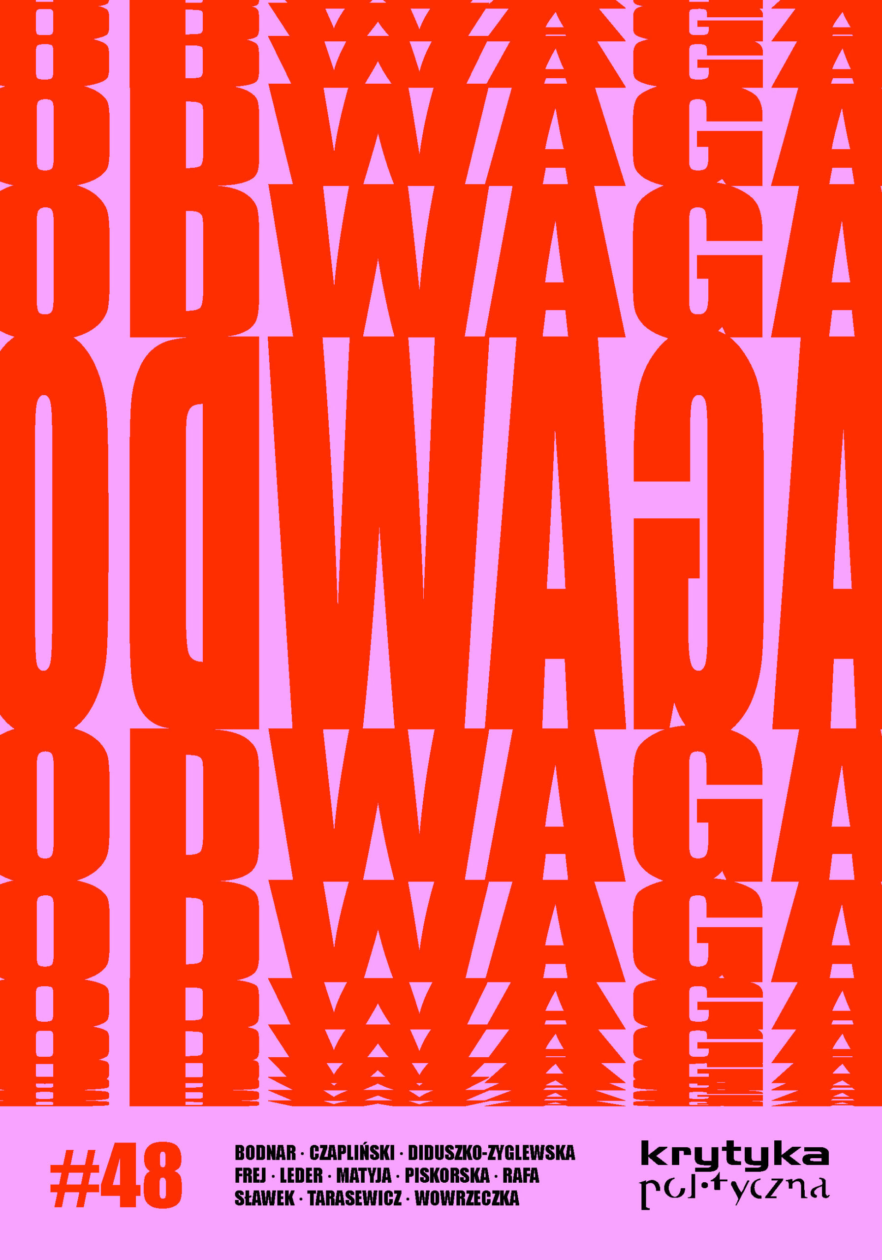 okładka pisma Krytyka Polityczna nr 48: Odwaga